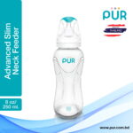 Pur Advanced Slim Neck Feeding Bottle 8oz./250ml. - (1802)