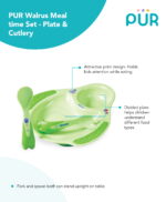 Pur Walrus Meal time Set - Plate & Cutlery (5501) - Image 3