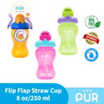 Pur Flip Straw Cup 8oz./250ml. - (9005)