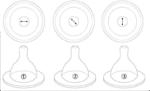 Pur Silicone Classic Nipple (2pc-V) (Variable Flow) - (3208) - Image 2
