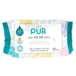 Baby Saline Wipes – Fragrance Free l Naturally Scented – 80 Wipes