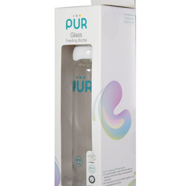 Pur Glass Feeding Bottle 8oz./240ml. - (1203)