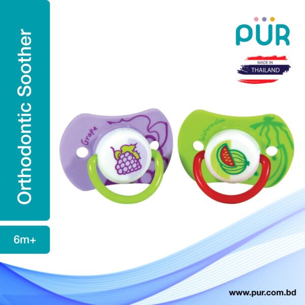Pur Orthodontic Silicone Soother (6m+) - (14029)