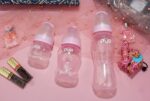 PUR Advanced Slim Neck Feeding Bottle 8oz./250ml. - (1802 Pink / Blue) - Image 3