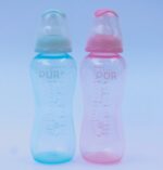 PUR Advanced Slim Neck Feeding Bottle 8oz./250ml. - (1802 Pink / Blue)
