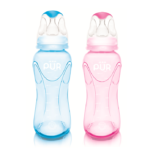 PUR Advanced Slim Neck Feeding Bottle 8oz./250ml. - (1802 Pink / Blue) - Image 2